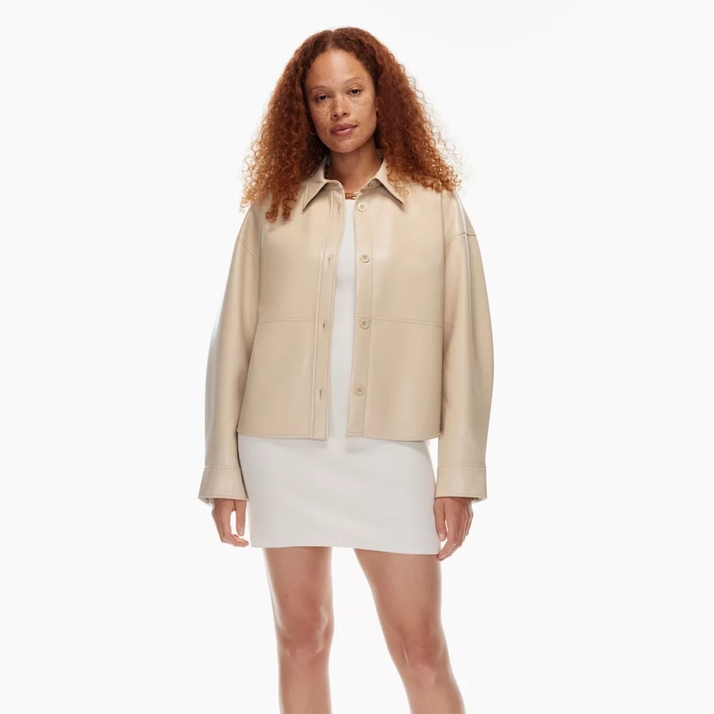Pelli hip leather jacket - Aritzia
